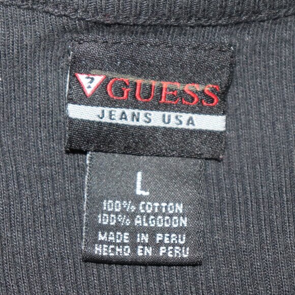 🖤🧢 Guess Jeans USA Tee · Retro Logo · Size L - Picture 2 of 5